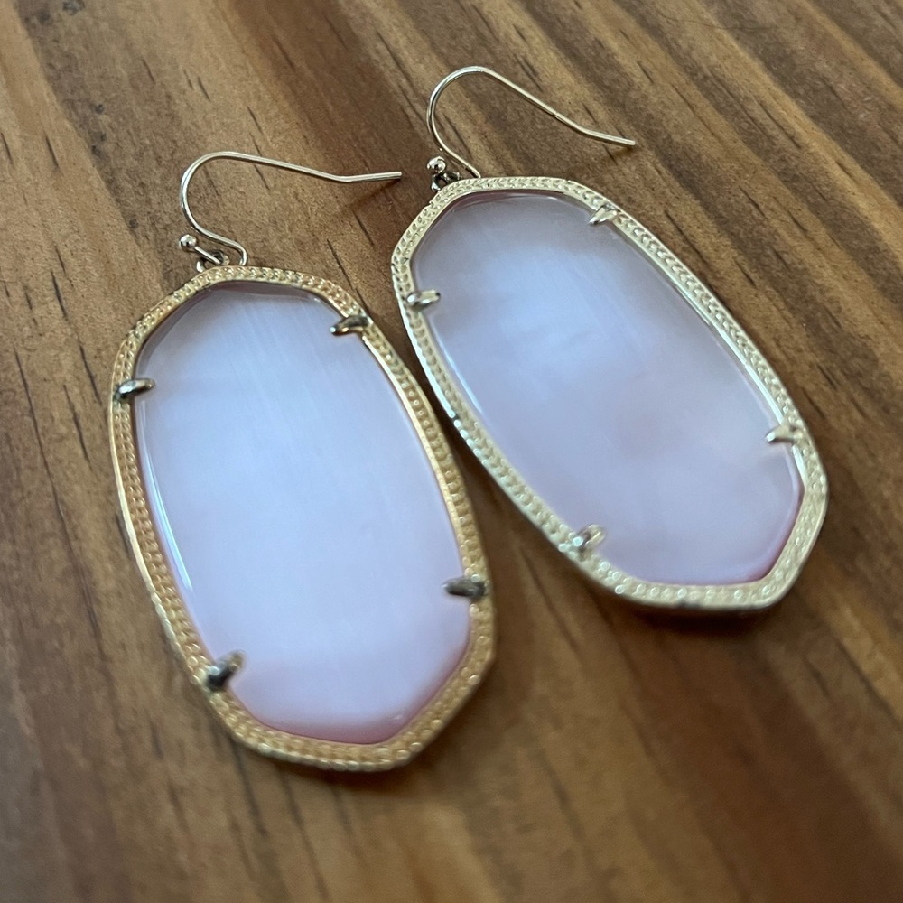 Kendra Scott Rose Quartz Danielle Earrings